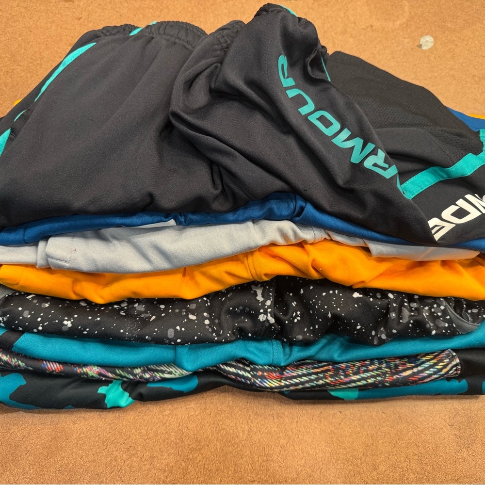 Lot of 8 Under Armour Colorful Shorts Collection - Size Medium